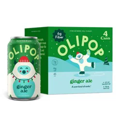 OLIPOP 6g Fiber Prebiotic Soda, Cherry Cola - 4pk/ 12 fl oz Cans