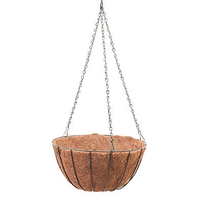 slide 1 of 1, Panacea Green Hanging Basket, 14 in
