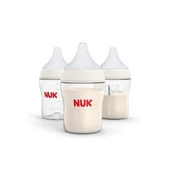 NUK Perfect Match Baby Bottle - Slow Flow - 5oz/3pk: BPA-Free, Silicone Nipple