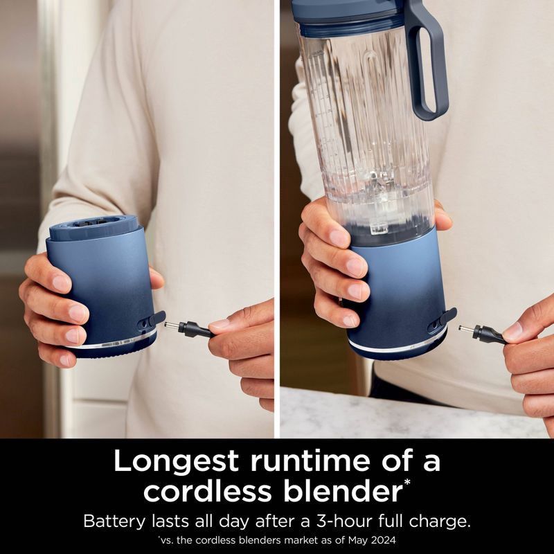 slide 2 of 9, Ninja Blast 22oz Max Portable Blender Deep Navy BC251NV, 22 oz