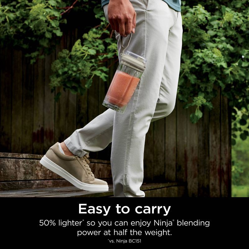 slide 7 of 9, Ninja Blast 22oz Max Portable Blender Sea Glass BC251MT: 1-Year Warranty, 3 Speeds, Dishwasher-Safe, Lithium Ion Battery, 22 oz