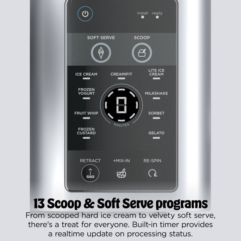 slide 4 of 17, Ninja CREAMi Scoop & Swirl Ice Cream and Soft Serve Maker 13 One-Touch Programs NC701, 1 ct