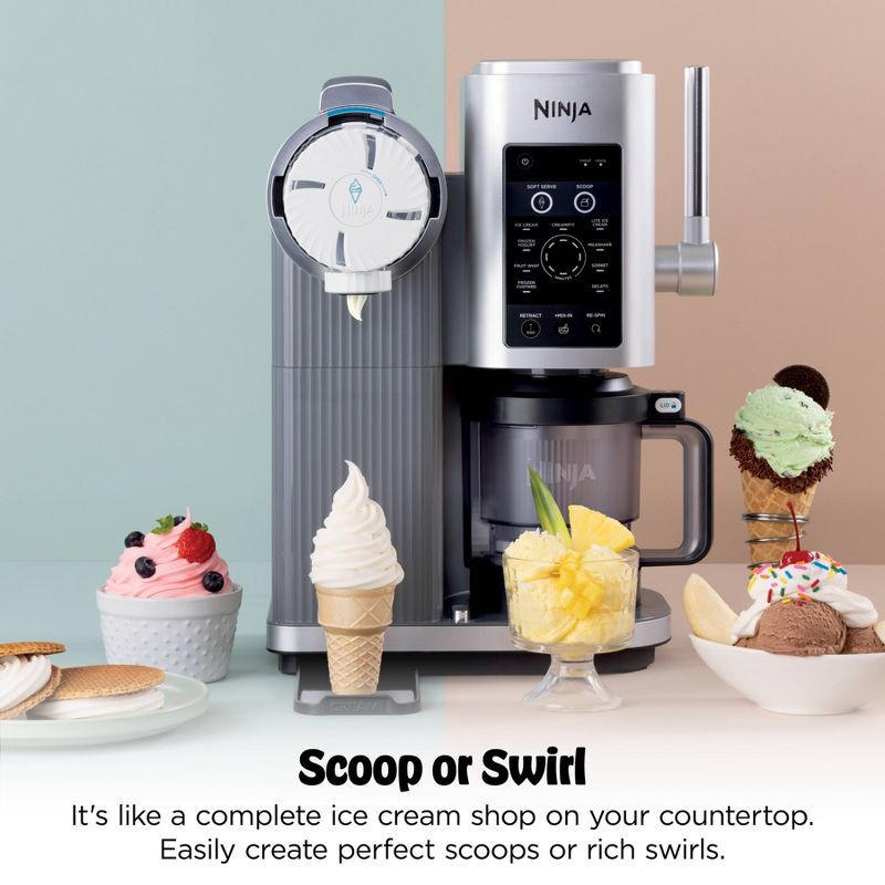 slide 6 of 17, Ninja CREAMi Scoop & Swirl Ice Cream and Soft Serve Maker 13 One-Touch Programs NC701, 1 ct