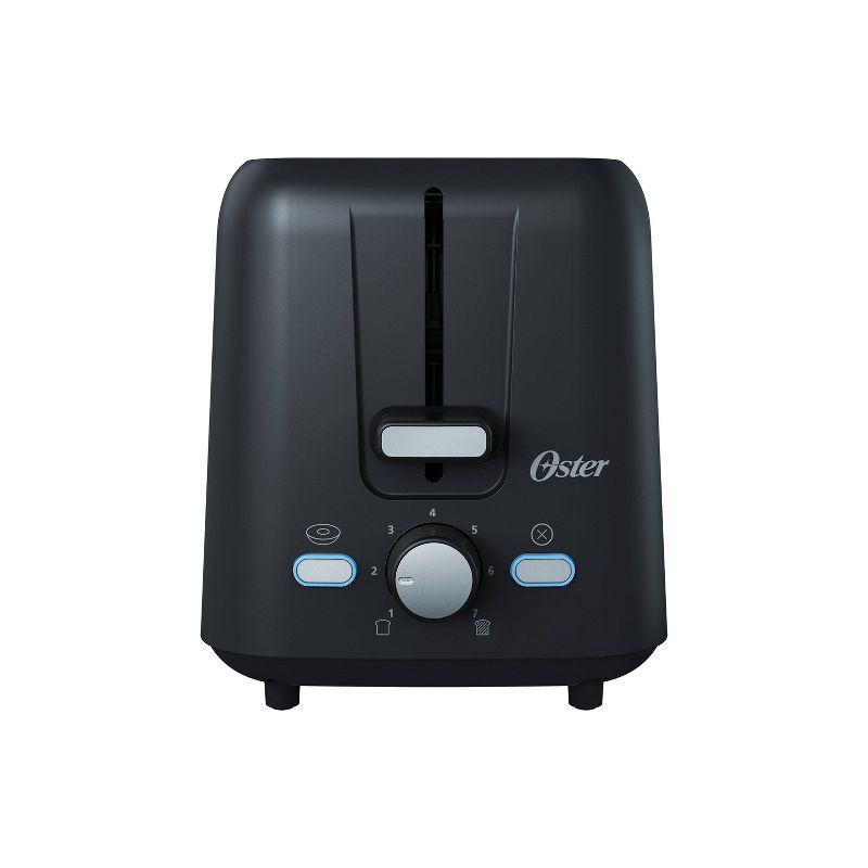 slide 1 of 6, Oster 2-Slice Toaster With Extra-Wide Slots Black: 800W, Bagel & Toast Capabilities, 1-Year Warranty, Spot Clean, 1 ct