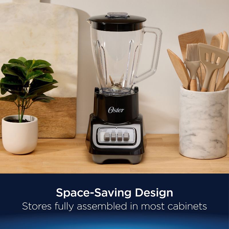slide 2 of 5, Oster Turbo 5-Speed Countertop Blender Black, 1 ct