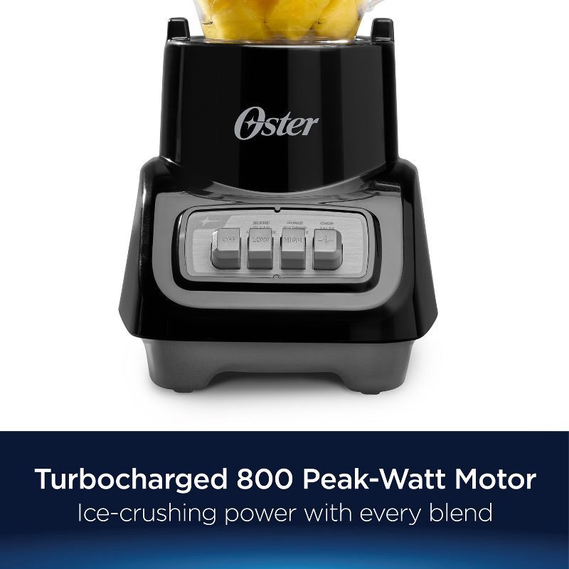 slide 3 of 5, Oster Turbo 5-Speed Countertop Blender Black, 1 ct