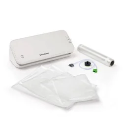 FoodSaver Select Vacuum Sealer with Bags and Roll Oatmilk VS2120: 5-Year Warranty, Plastic, Spot Clean, 6.9 lbs, 17.9" Width