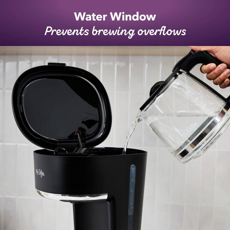 slide 5 of 6, Mr. Coffee 12-Cup Switch Coffee Maker Black: Electric Drip Coffee Machine, 60 oz Capacity, Dishwasher-Safe Parts, 60 oz