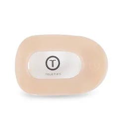 TELETIES Large Flat Round Hair Clip - Almond Beige