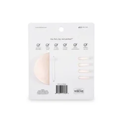 TELETIES Large Flat Round Hair Clip - Almond Beige