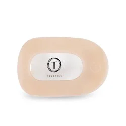 TELETIES Medium Flat Round Hair Clip - Almond Beige