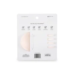 TELETIES Medium Flat Round Hair Clip - Almond Beige: For All Hair Types, Nylon & Aluminum, Hair Styling, Single Piece