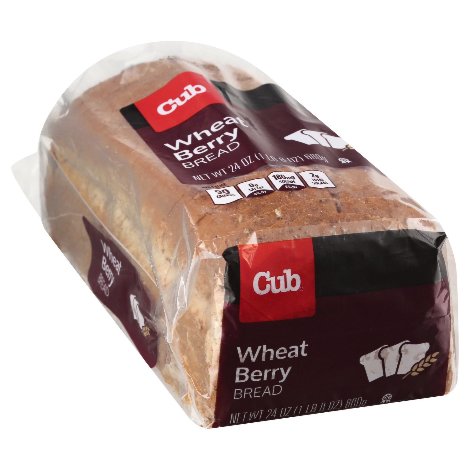 slide 1 of 1, Cub Bread, Wheat Berry, 24 Ounce, 24 oz