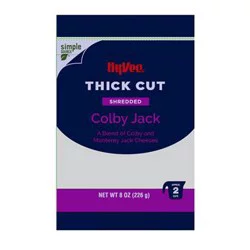 Hy-Vee Thick Cut Shredded Colby Jack Cheese