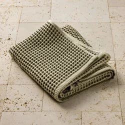 Waffle Bath Towel Olive Sage - Casaluna™