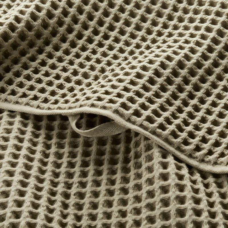 slide 3 of 4, Waffle Hand Towel Olive Sage - Casaluna™, 1 ct