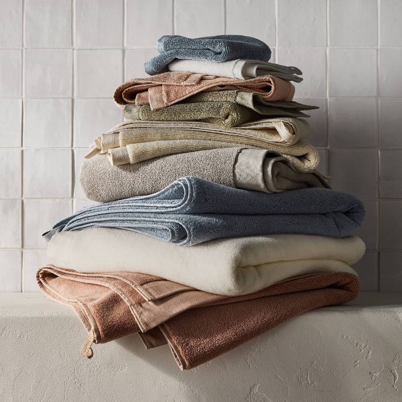 slide 4 of 4, 4pk Modal Washcloths Olive - Casaluna™, 4 ct