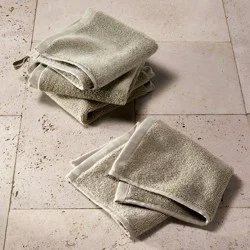 4pk Modal Washcloths Olive - Casaluna™