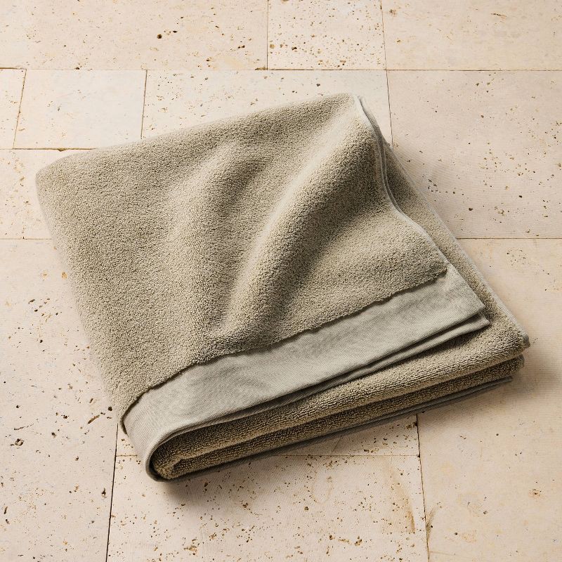 slide 2 of 4, Modal Oversize Bath Towel Olive - Casaluna™, 1 ct