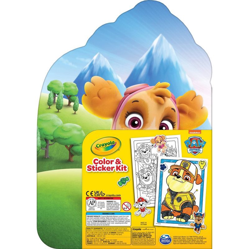 slide 2 of 5, Crayola Color and Sticker Kit Paw Patrol, 1 ct