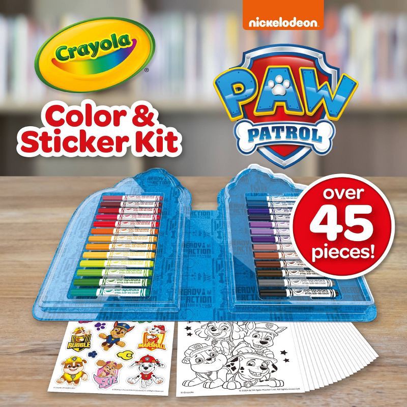 slide 3 of 5, Crayola Color and Sticker Kit Paw Patrol, 1 ct