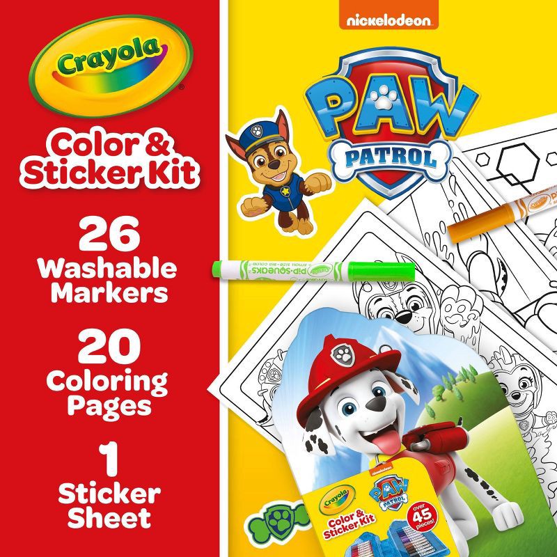 slide 5 of 5, Crayola Color and Sticker Kit Paw Patrol, 1 ct