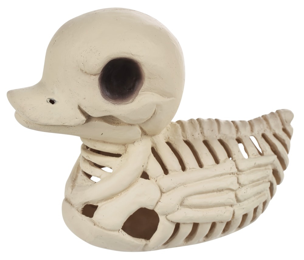 slide 1 of 1, Holiday Home Skeleton Duck Decor, 4.5 in