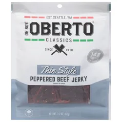 Oberto Thin Style Jerky-Peppered