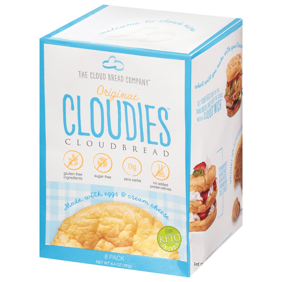 slide 7 of 9, Cloudies Original Cloud Bread 8 Pack, 8 ct