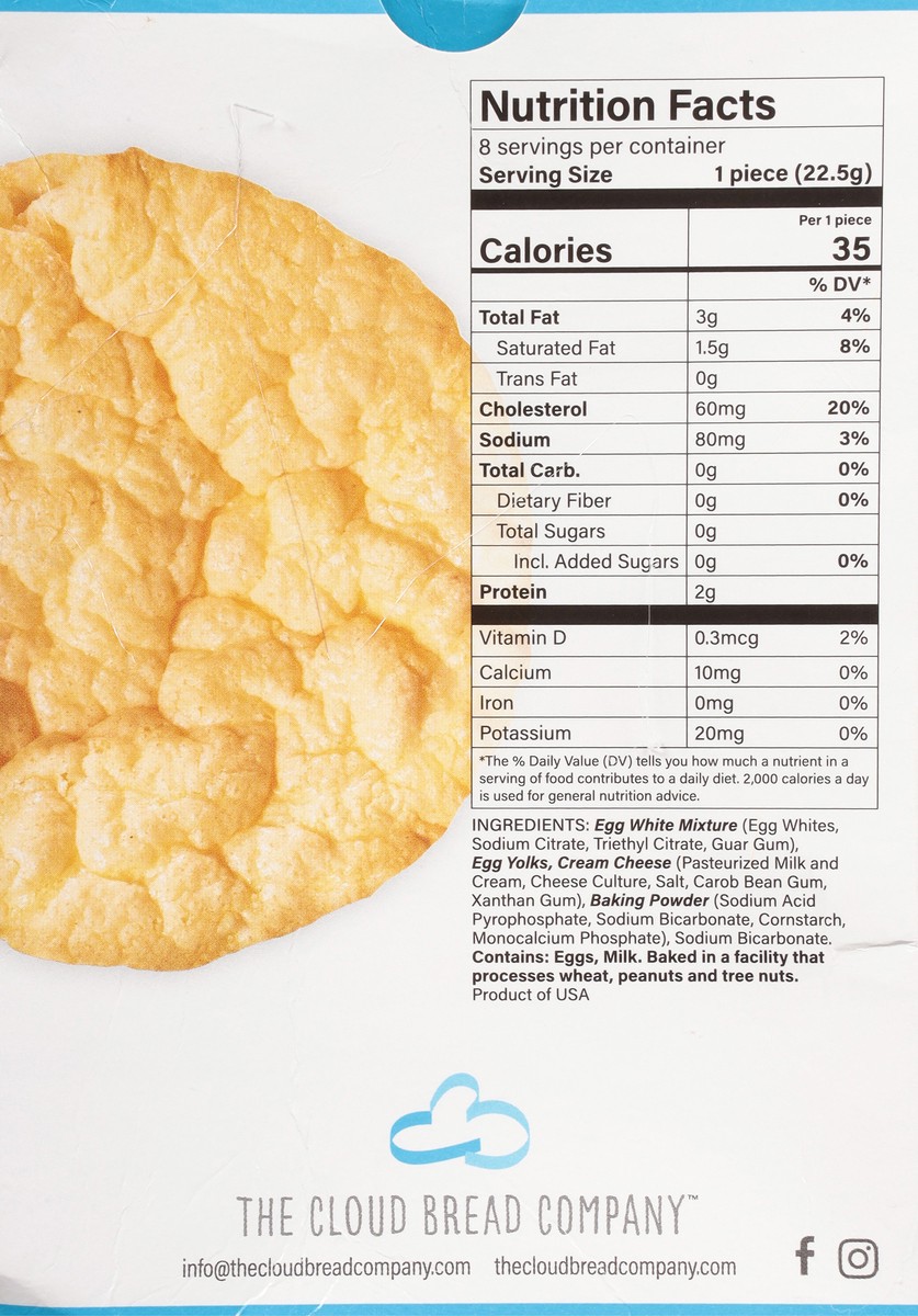 slide 8 of 9, Cloudies Original Cloud Bread 8 Pack, 8 ct