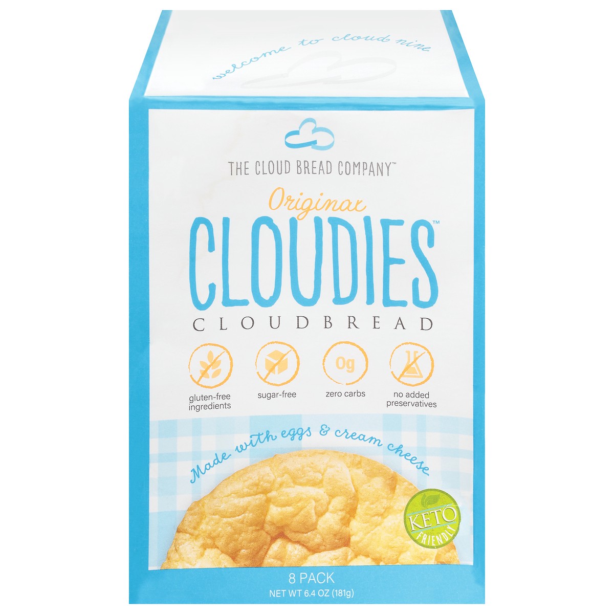 slide 1 of 9, Cloudies Original Cloud Bread 8 Pack, 8 ct