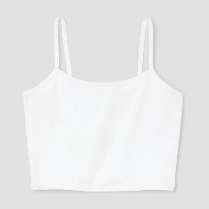 slide 4 of 4, Women's Scoop Back Cami - Wild Fable™ White XL: Cotton Spandex Blend, Pullover, Full Lining, Below Waist, 1 ct
