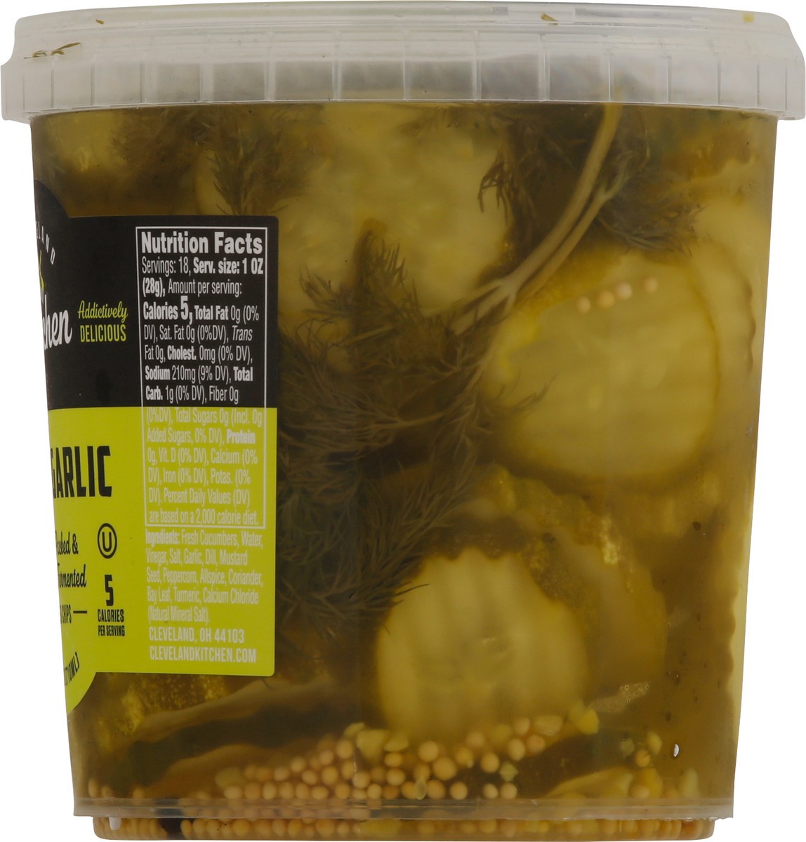 slide 8 of 9, Cleveland Kitchen Dilly Garlic Pickled Chips - 24 OZ, 24 oz