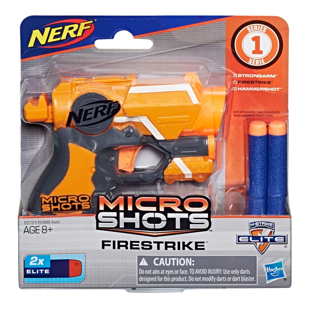 slide 1 of 1, Nerf Microshots N-Strike Elite Firestrike Blaster, 1 ct