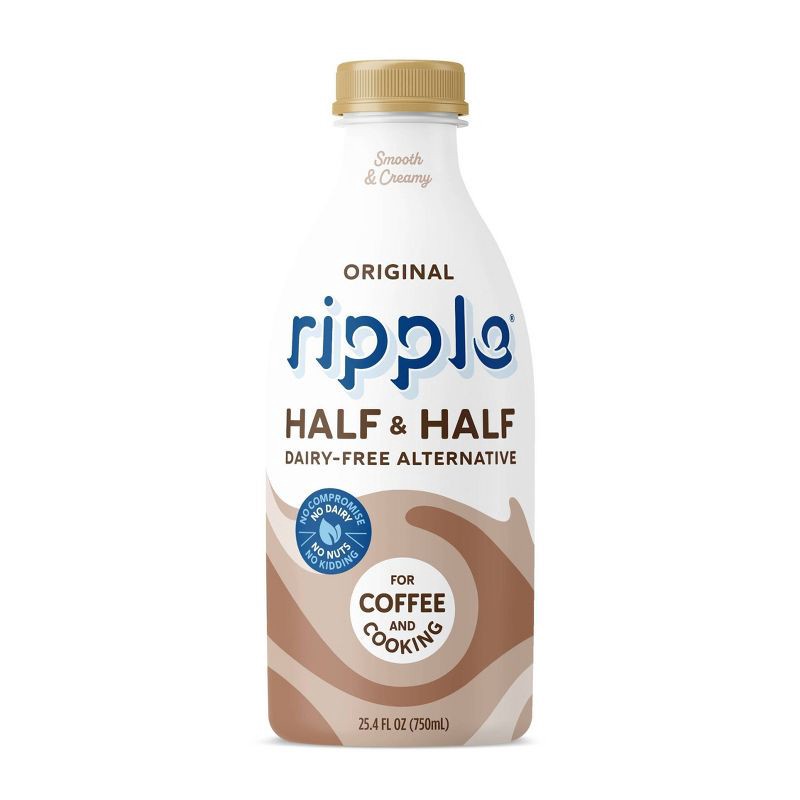 slide 1 of 6, Ripple Original Half and Half - 25.4fl oz, 25.4 fl oz