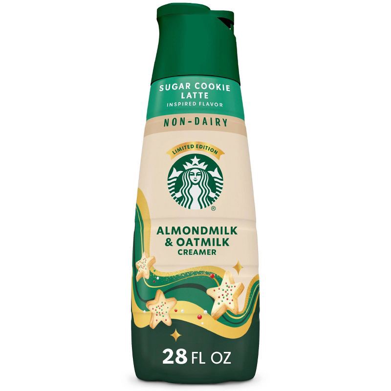 slide 1 of 8, Starbucks Creamer Starbucks Sugar Cookie Non Dairy Almondmilk & Oatmilk Creamer - 28 fl oz, 28 fl oz