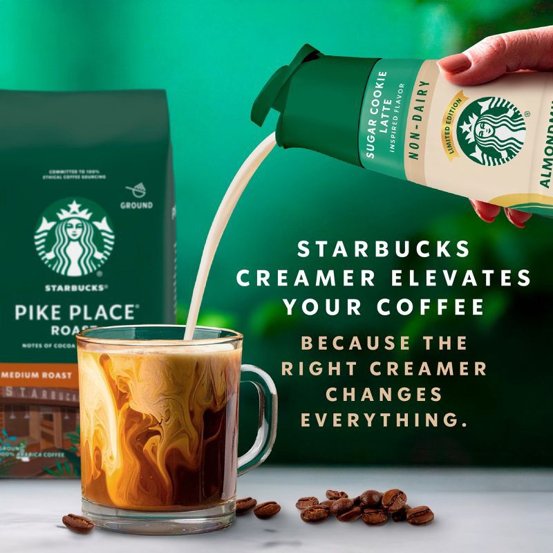 slide 4 of 8, Starbucks Creamer Starbucks Sugar Cookie Non Dairy Almondmilk & Oatmilk Creamer - 28 fl oz, 28 fl oz