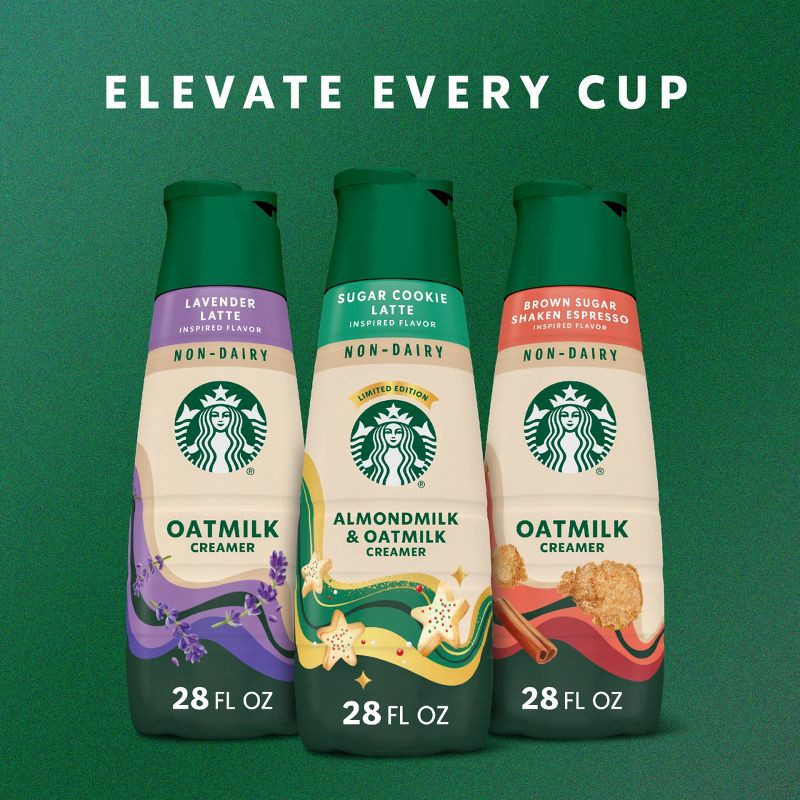 slide 6 of 8, Starbucks Creamer Starbucks Sugar Cookie Non Dairy Almondmilk & Oatmilk Creamer - 28 fl oz, 28 fl oz