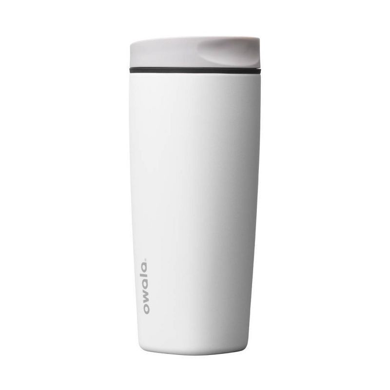 slide 1 of 4, Owala 20 fl oz Stainless Steel SmoothSip Slider Coffee Tumbler - Sleek, 20 fl oz