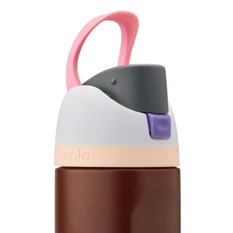 slide 3 of 6, Owala 24oz FreeSip Stainless Steel Water Bottle - Maroon, 24 oz