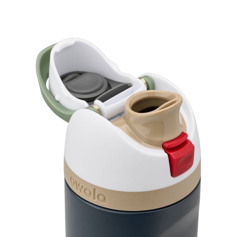 slide 2 of 6, Owala 24oz FreeSip Stainless Steel Water Bottle - Navy Nights, 24 oz