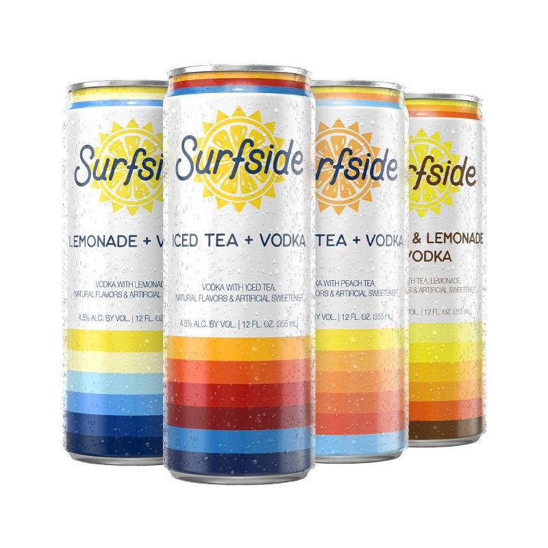 slide 4 of 6, Surfside RTD Starter Variety - 8pk/355ml Cans, 8 ct, 355 ml