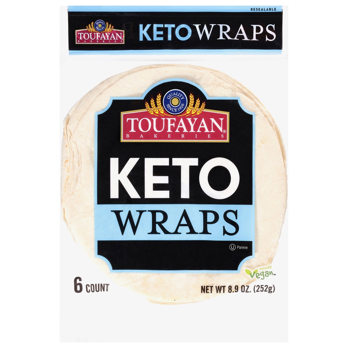 slide 1 of 13, Toufayan Keto All Natural Wraps - 8 oz, 8.9 oz