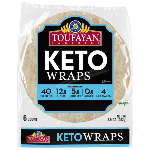 slide 1 of 1, Toufayan Keto All Natural Wraps, 8.9 oz