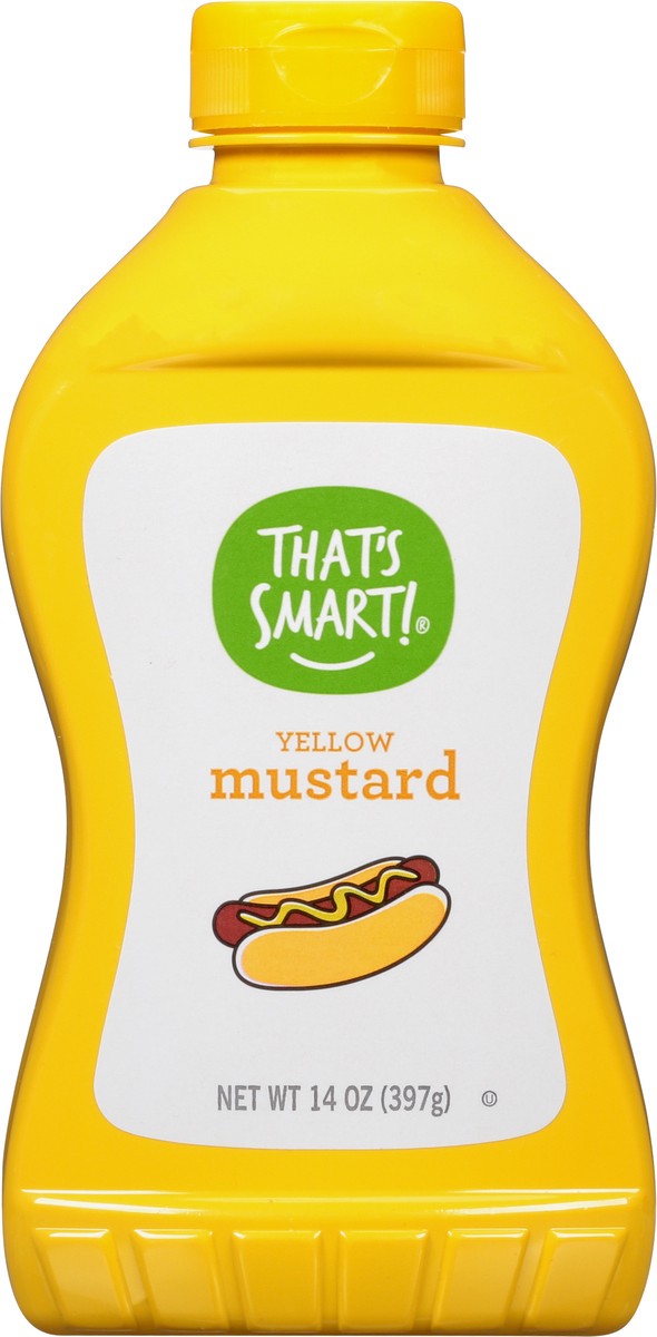 slide 8 of 13, That's Smart! Yellow Mustard 14 oz, 14 oz