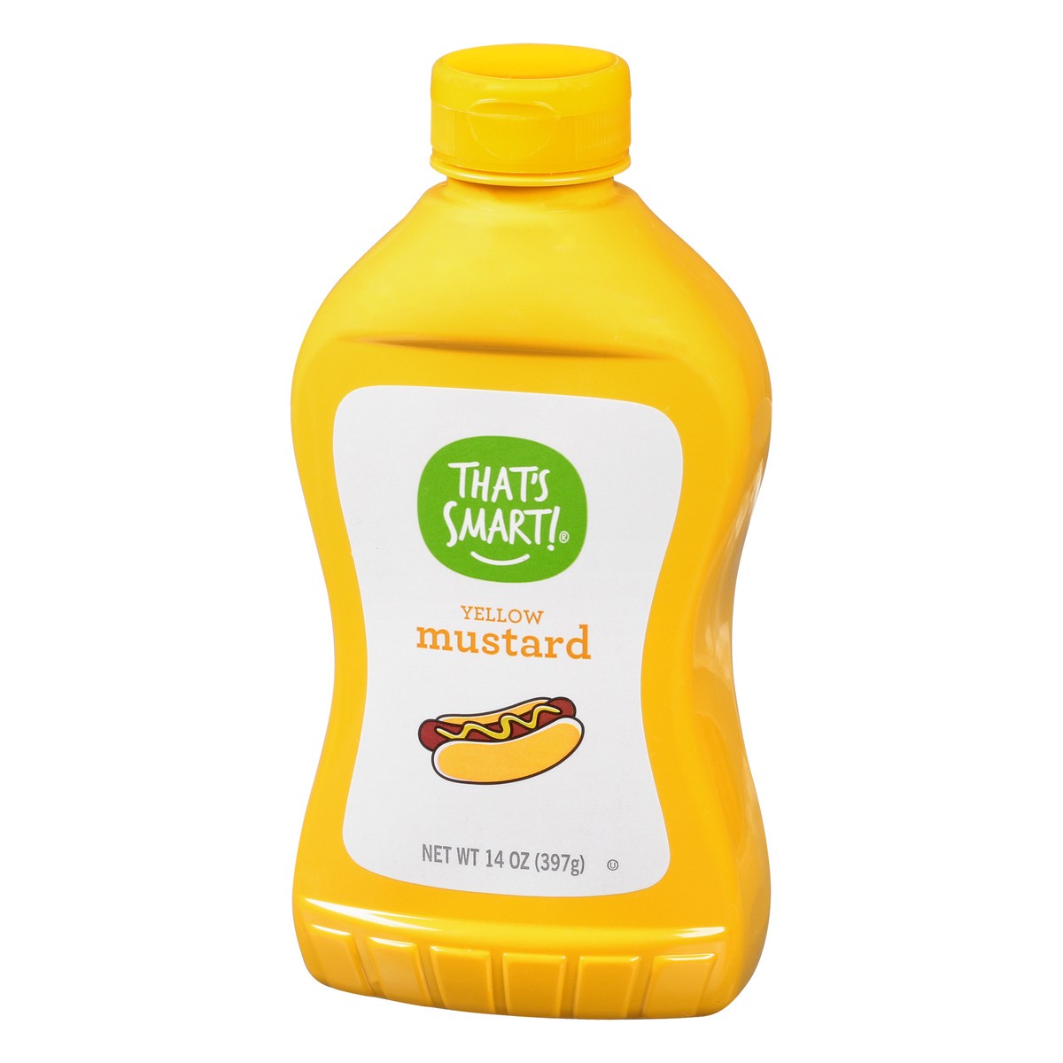 slide 2 of 13, That's Smart! Yellow Mustard 14 oz, 14 oz