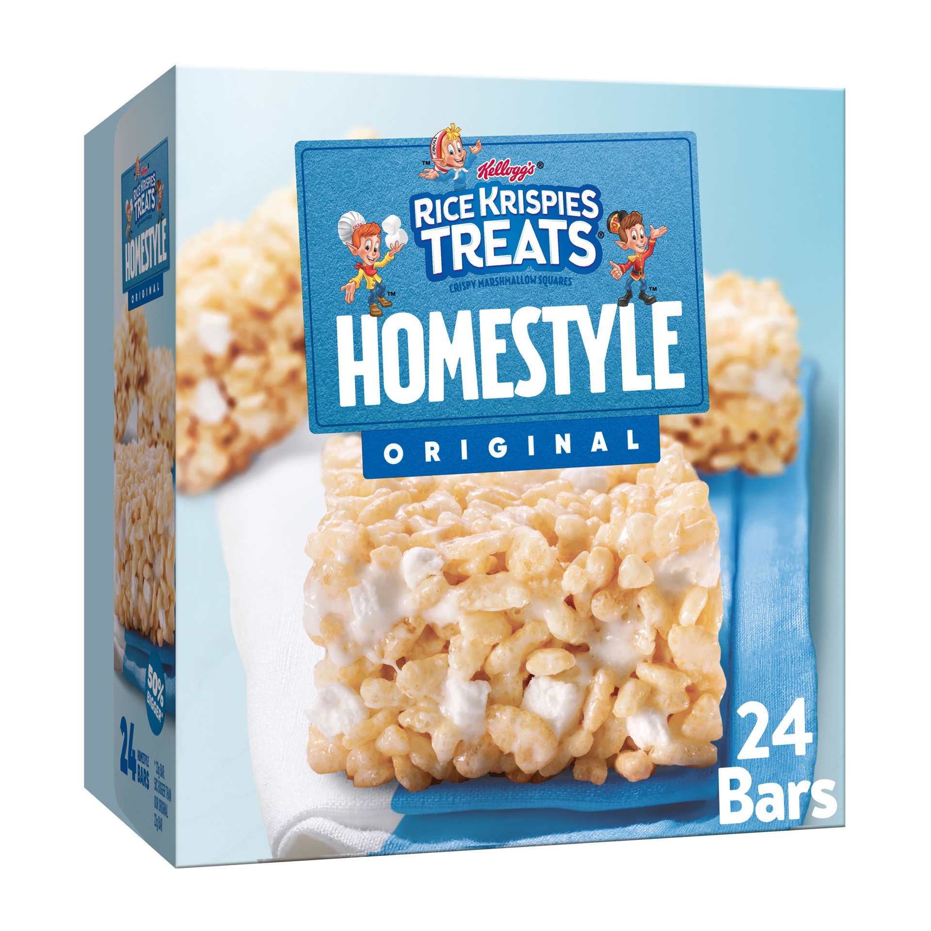 slide 1 of 1, Rice Krispies Treats Homestyle Original Marshmallow Snack Bars, 27.9 oz