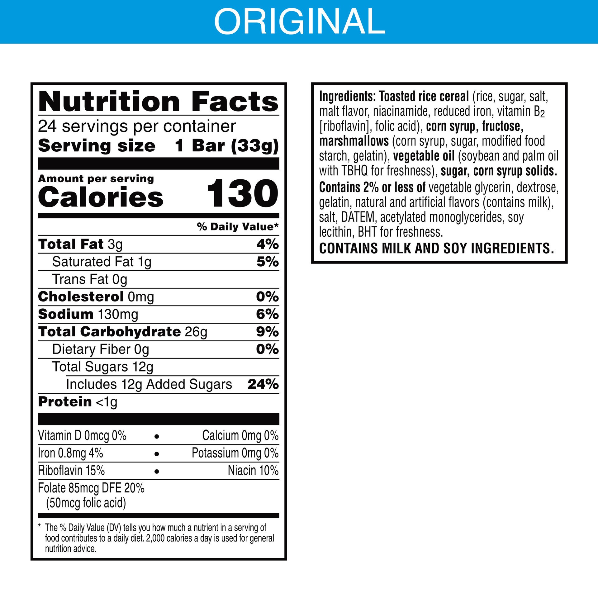slide 2 of 5, Rice Krispies Treats Homestyle Original Marshmallow Snack Bars, 24 ct