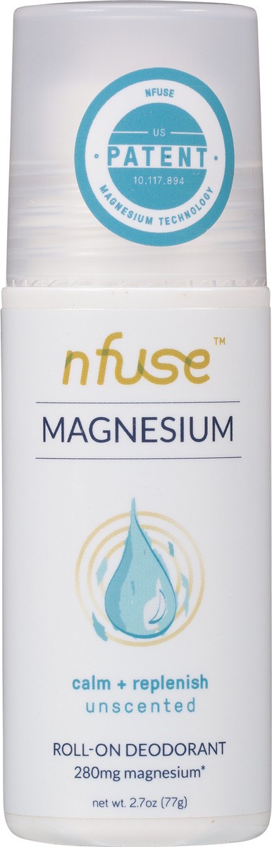 slide 8 of 12, Nfuse Magnesium Unscented Roll-On Deodorant 2.7 oz, 2.7 oz