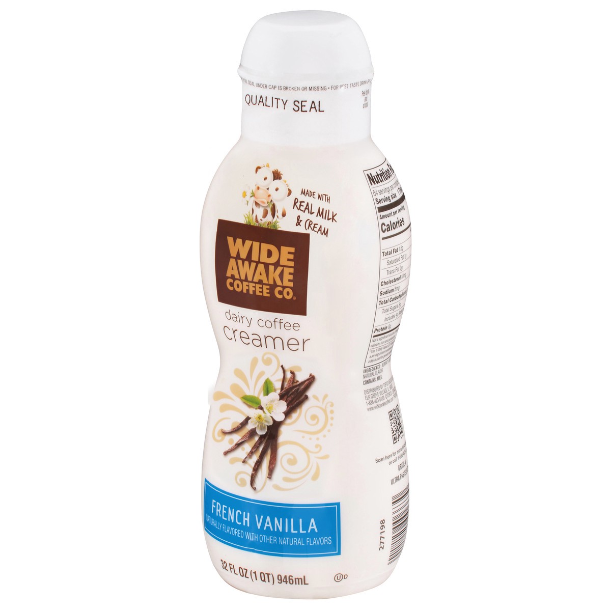 slide 3 of 17, Wide Awake Coffee Co. French Vanilla Dairy Coffee Creamer 32 fl oz, 32 fl oz